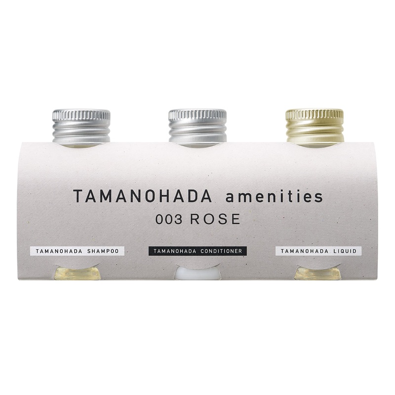 Tamanohada Rose Amenities Set 80ml x3 Shower Travel Toiletries