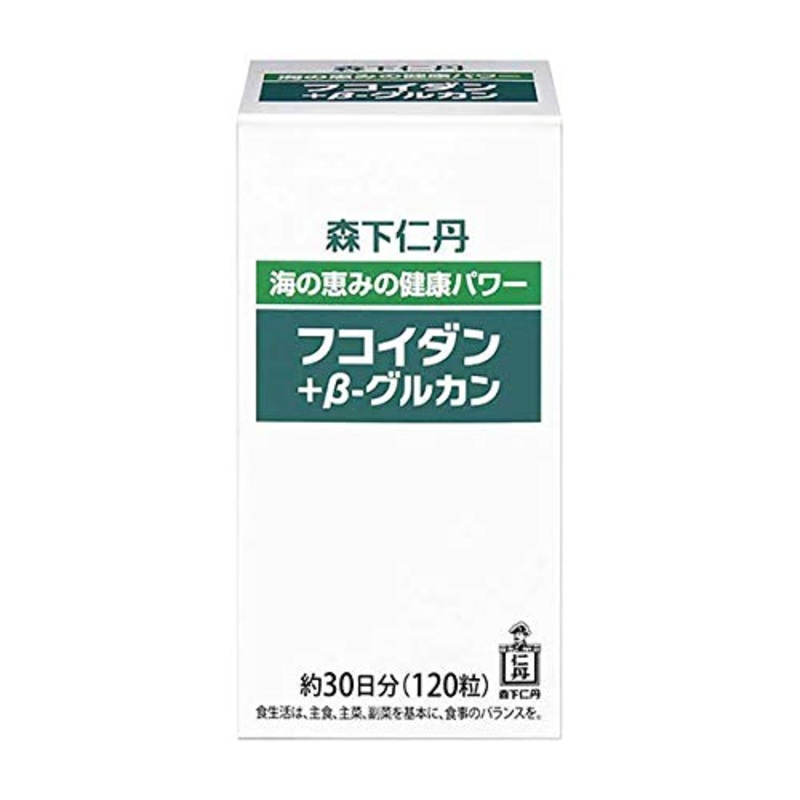 Morishita Jintan Fucoidan + Beta-Glucan 120 Tabs (30 Days 400mg/100mg) Supplement