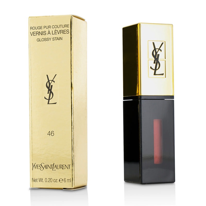 Yves Saint Laurent Rouge Pur Couture Vernis a Levres Glossy Stain – # 7 Corail Aquatique  6ml/0.2oz