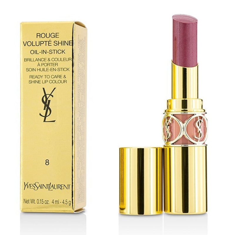 Yves Saint Laurent Rouge Volupte Shine – # 8 Pink In Confidence/ Pink Blouson 3.2g/0.11oz