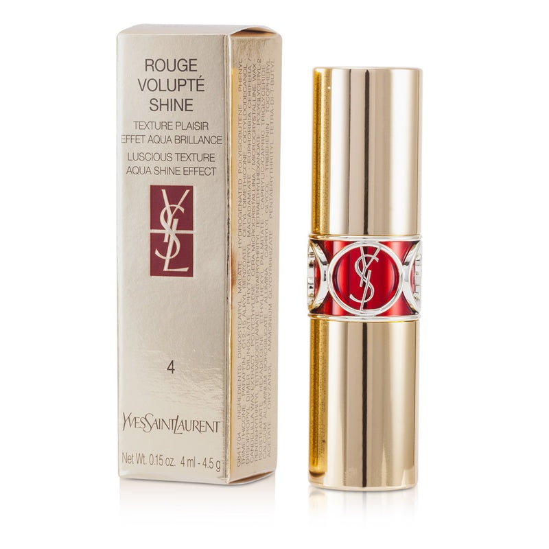 Yves Saint Laurent Rouge Volupte Shine – # 4 Rouge In Danger/ Rouge Ballet  3.2g/0.11oz