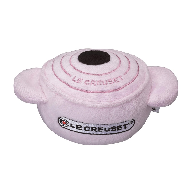 Le Creuset Pet Plush Toy Pink Sound-Making Official Japanese Release