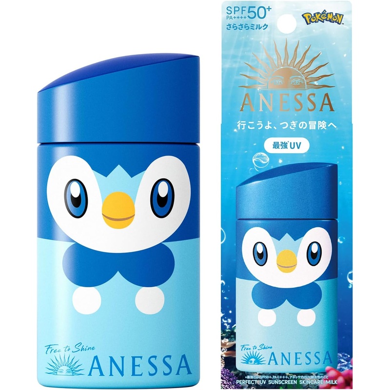 Anessa Perfect UV Skin Care Milk Piplup Pokmon Edition 60ml Fruity Floral Scent