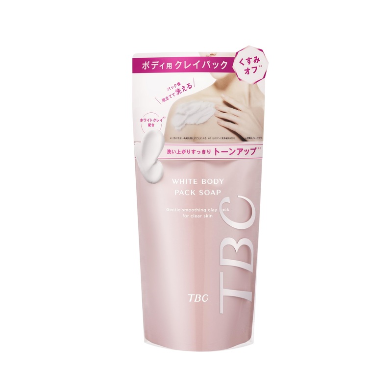 Tbc White Body Pack Soap 250G with White Clay and Rose Scent for Dull Skin