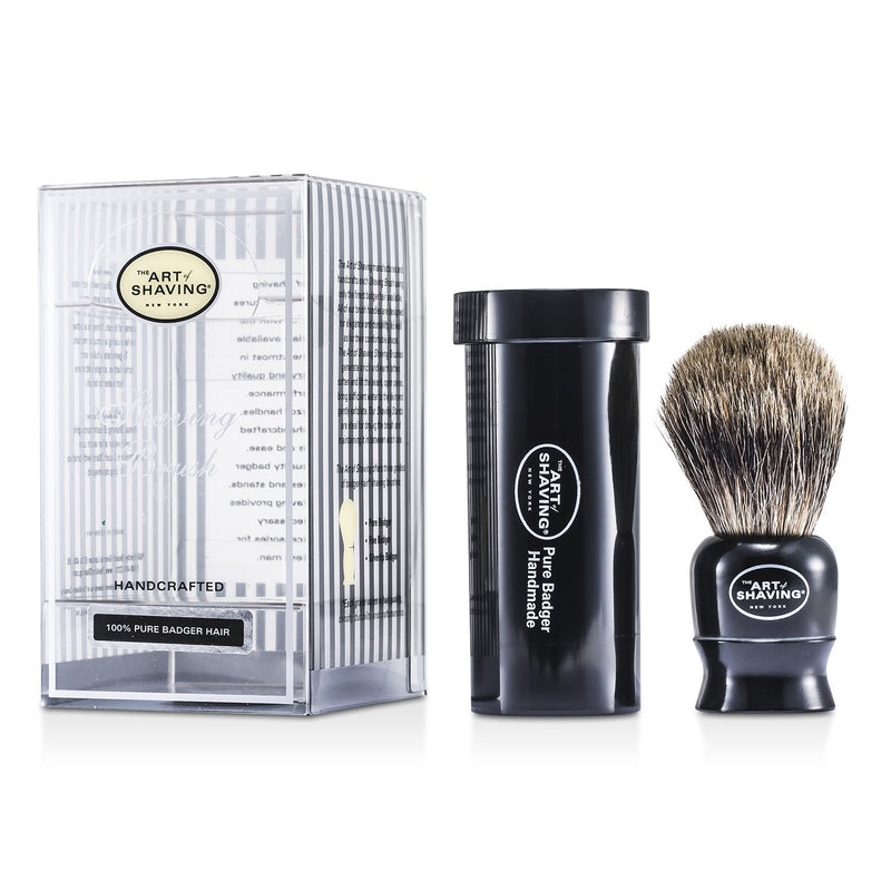 The Art Of Shaving Travel Pure Badger – Black  1pc