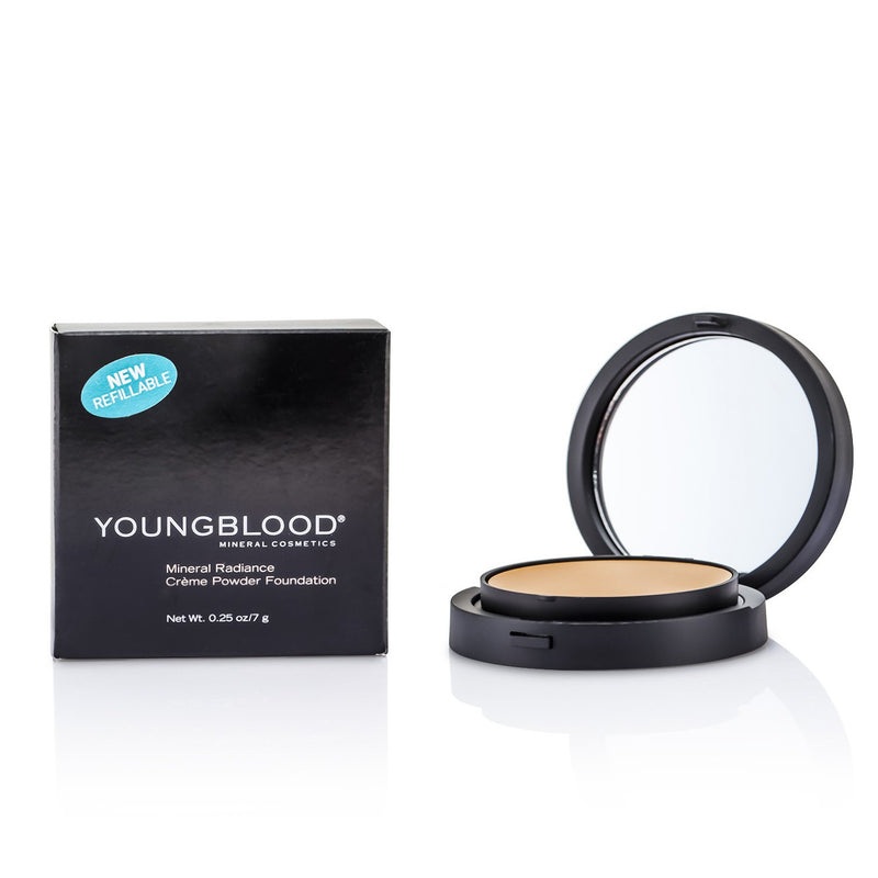 Youngblood Mineral Radiance Creme Powder Foundation – # Honey  7g/0.25oz