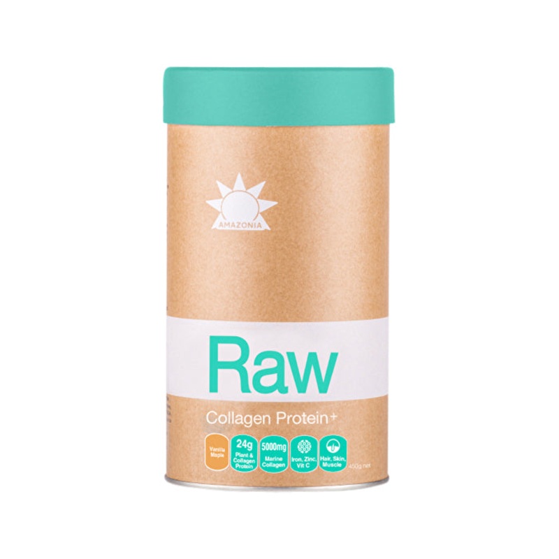Amazonia Raw Protein Collagen Plus Vanilla Maple 450g