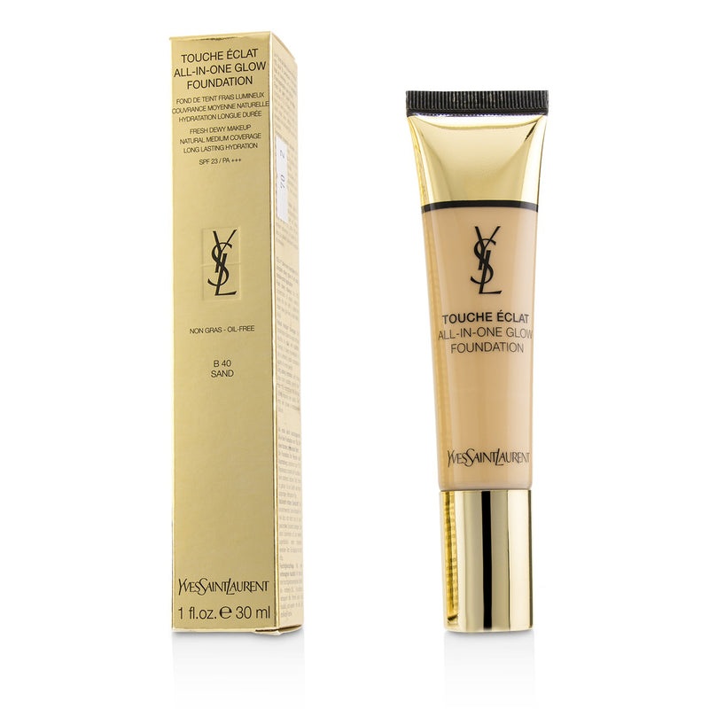 Yves Saint Laurent Touche Eclat All In One Glow Foundation SPF 23 – # B50 Honey  30ml/1oz