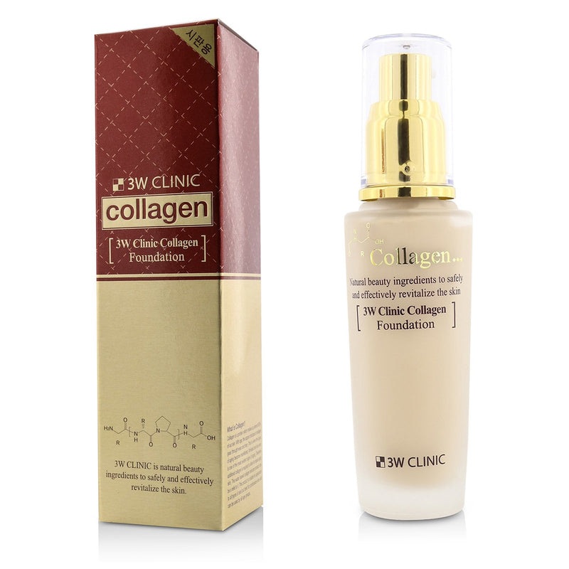 3W Clinic Collagen Foundation – # 21 (Transparent Beige)  50ml/1.67oz