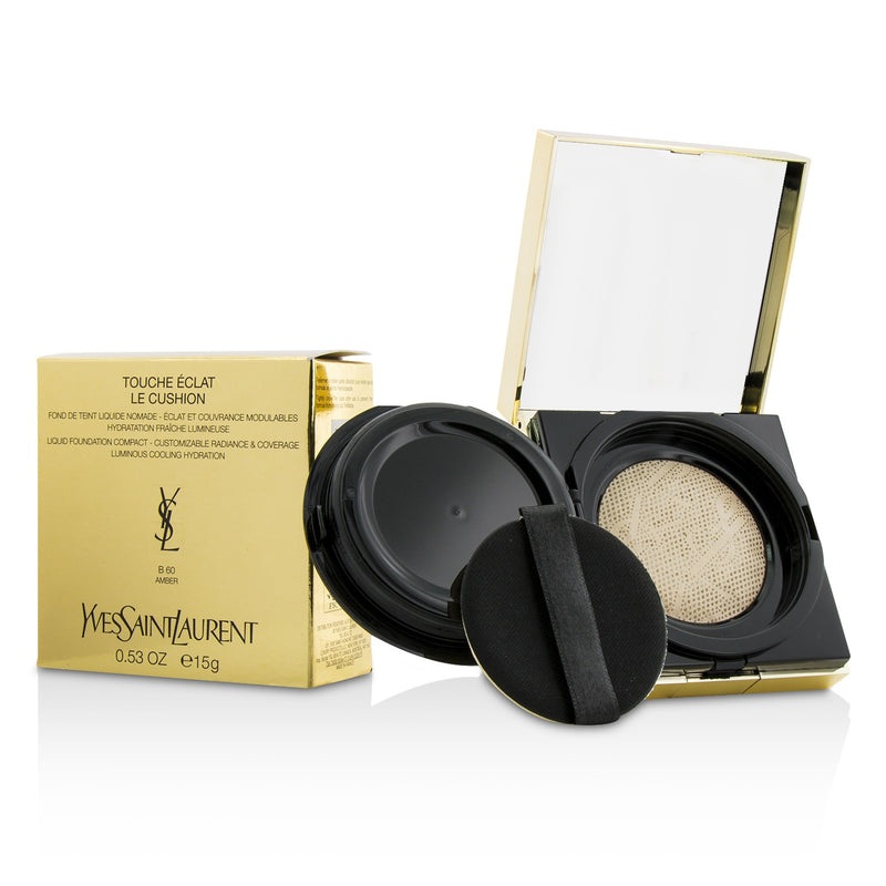 Yves Saint Laurent Touche Eclat Le Cushion Liquid Foundation Compact – #BD50 Warm Honey  15g/0.53oz
