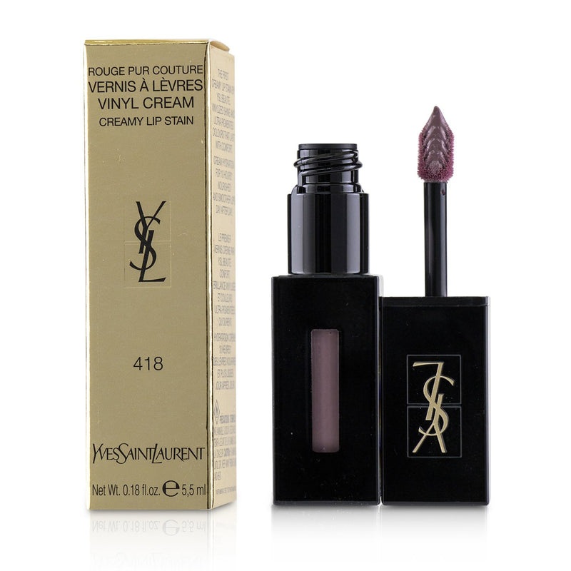 Yves Saint Laurent Rouge Pur Couture Vernis A Levres Vinyl Cream Creamy Stain – # 401 Rouge Vinyle  5.5ml/0.18oz