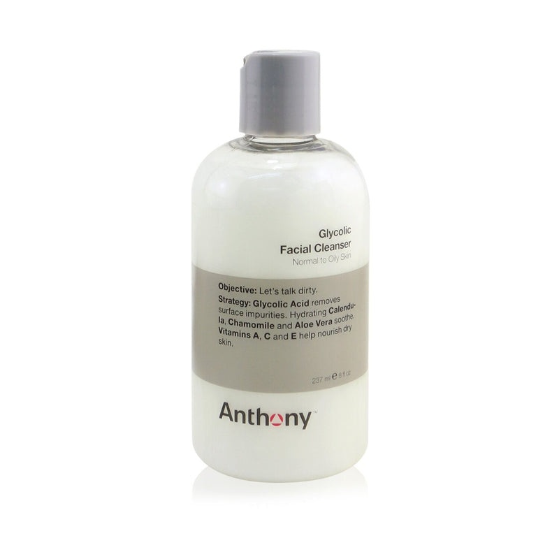 Anthony Logistics For Men Glycolic Facial Cleanser – For Normal/ Oily Skin  237ml/8oz