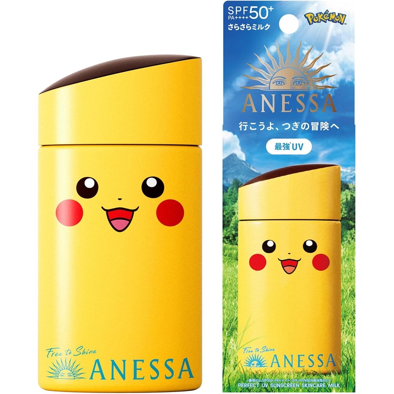 Anessa Perfect UV Skin Care Milk Pikachu Edition 60ml Fruity Floral Scent