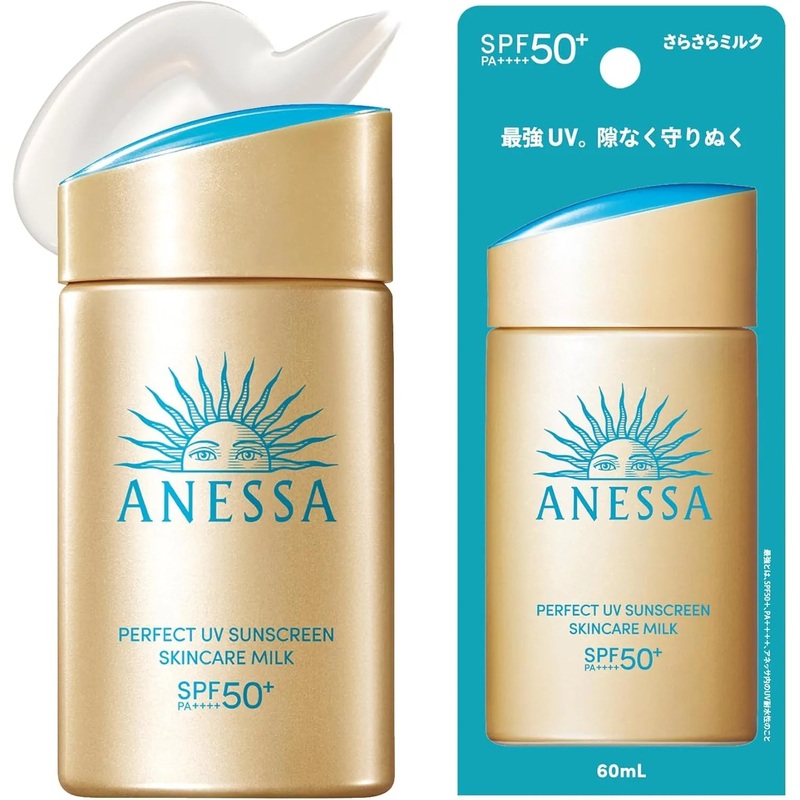 Anessa Perfect UV Skin Care Milk SPF50 + PA ++++ For Face & Body 60ml