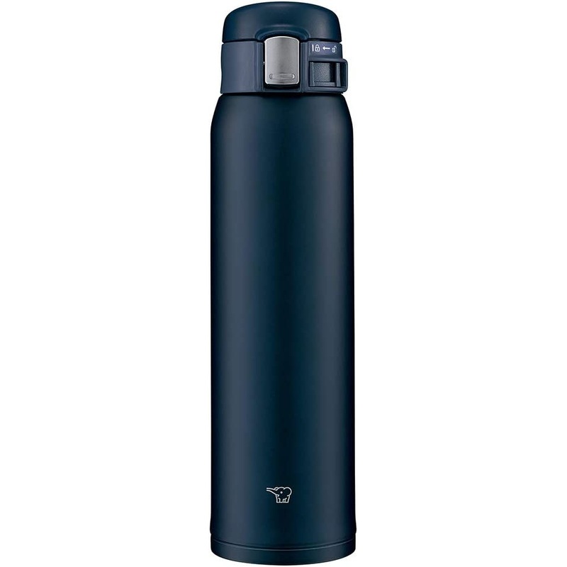 Zojirushi Mahobin (Zojirushi) Water Bottle Stainless Mug Bottle Direct Drinking Lightweight Cold Insulation One Touch Open Type Lightweight 600Ml Navy SM-SF60-AD