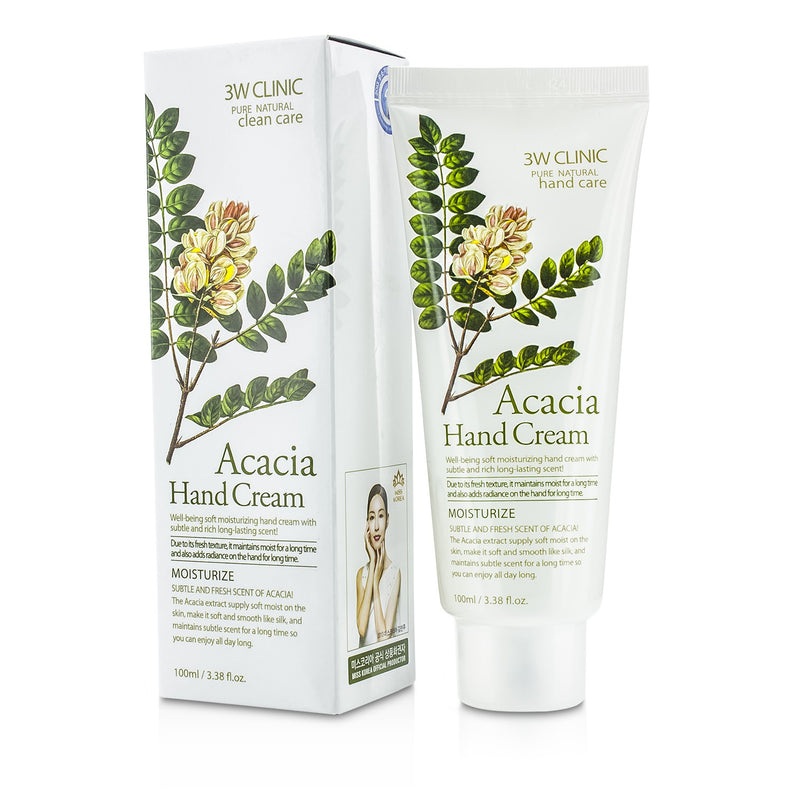 3W Clinic Hand Cream – Acacia  100ml/3.38oz