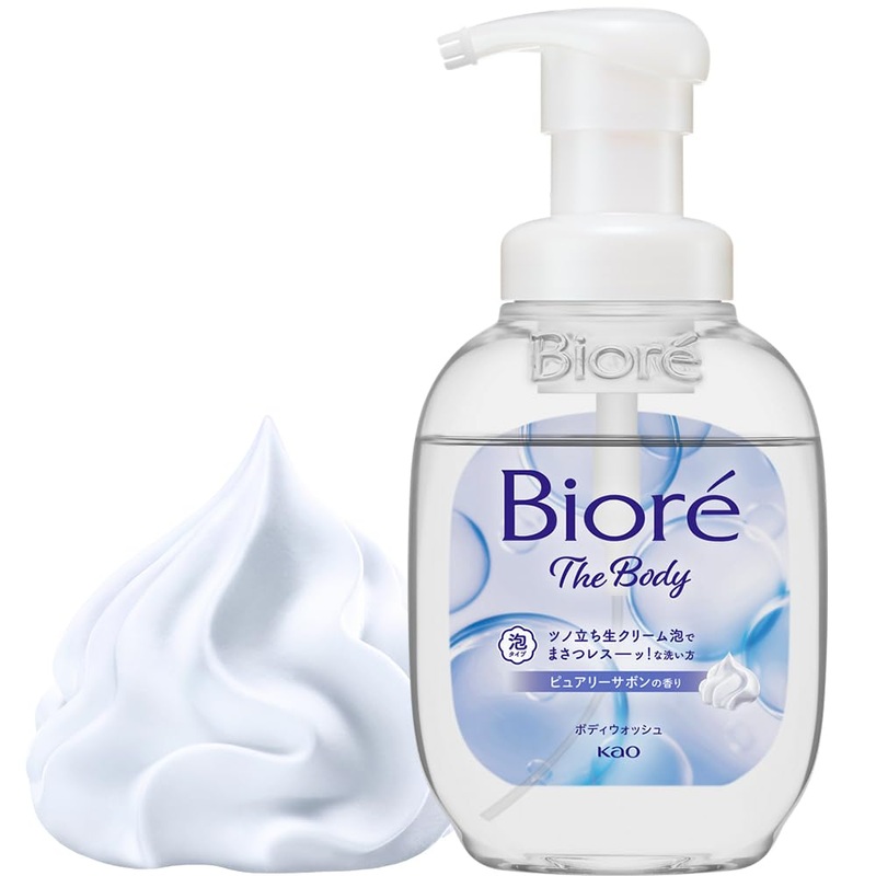 Biore U Body Foam Pump 540ml – Purely Soap Scent Body Wash