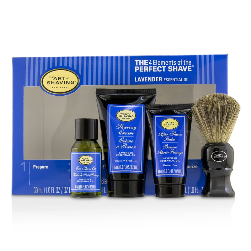 The Art Of Shaving The 4 Elements of the Perfect Shave Mid-Size Kit – Lavender  4pcs