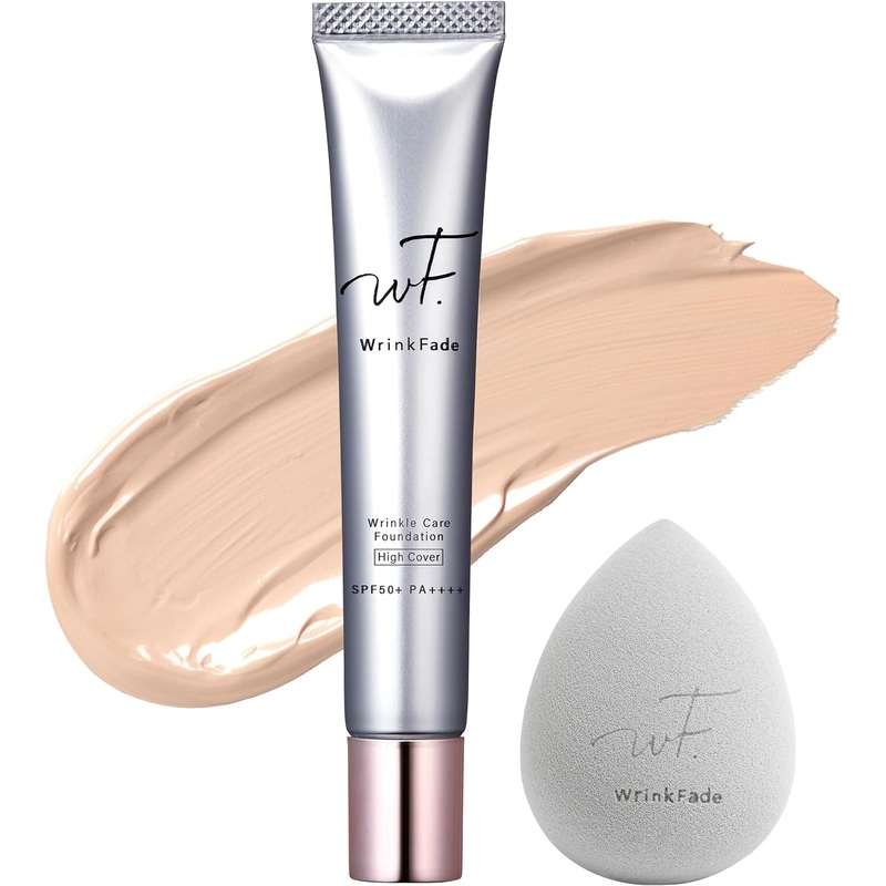 Wrinkfade Medicated High Coverage Foundation 20g with Puff and Primer