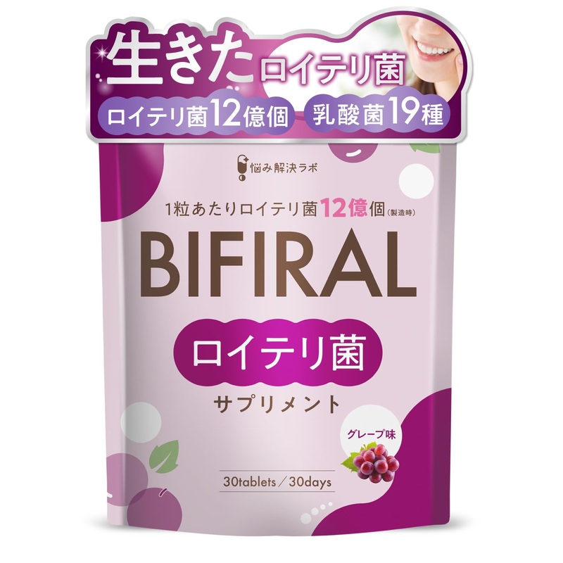 Asahi Group Foods Bifiral Probiotic with 36 Billion Lactobacillus Grape Flavor