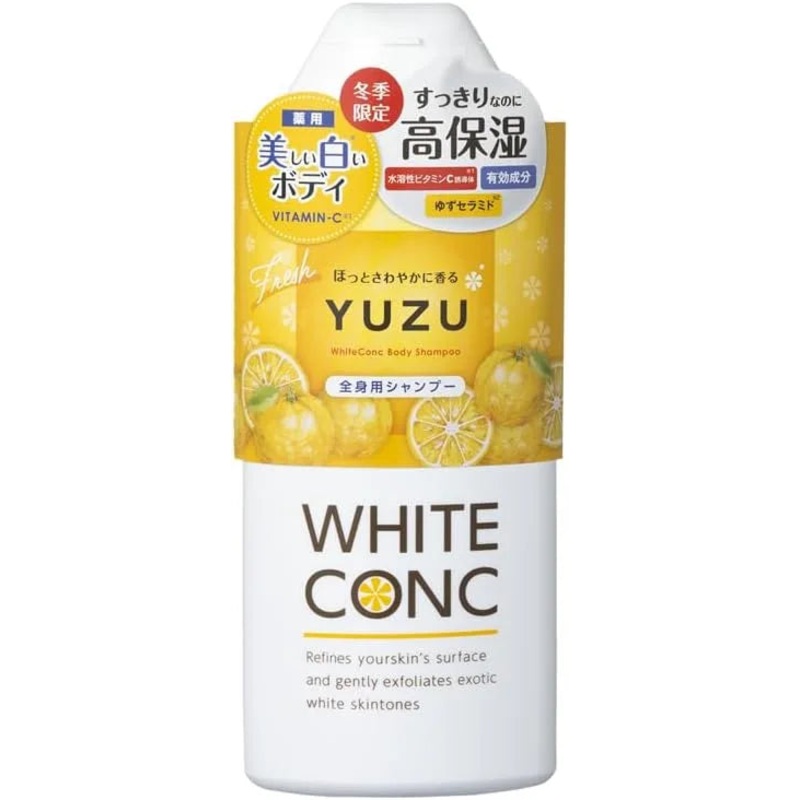 White Conc Body Shampoo Yuzu Scent 11.5 fl oz Whitening Moisturizing