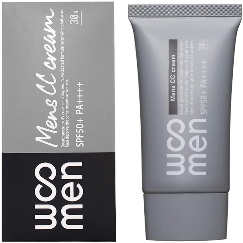 WOOMEN Men’s CC cream Moisture UV cream 30g Beige SPF50 + PA ++++sunscreen makeup base