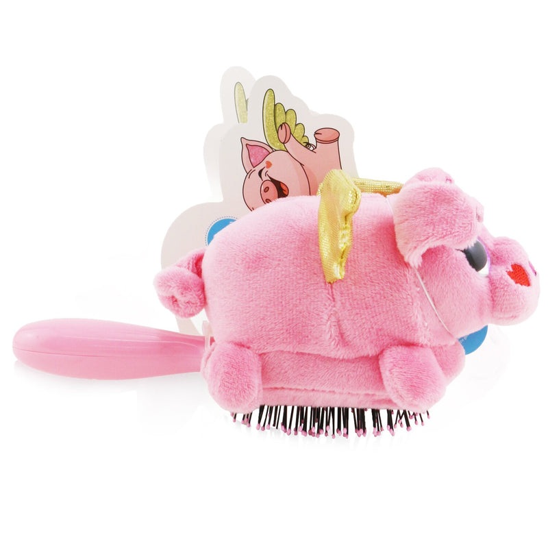 Wet Brush Plush Brush – # Flying Pig  1pc
