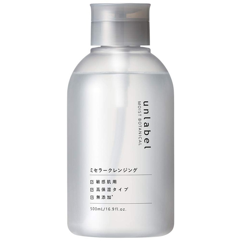 Unlabel Organic Micellar Cleansing Water 500ml for Sensitive Skin  No Additives