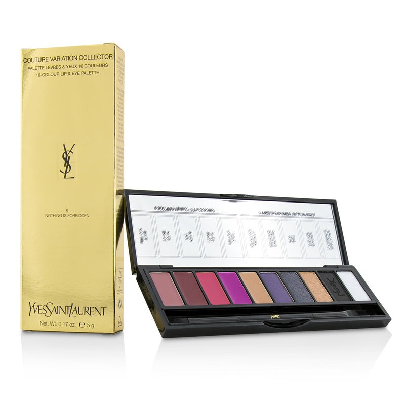 Yves Saint Laurent Couture Variation Collector 10 Colour Lip & Eye Palette – # 5 Nothing Is Forbidden  5g/0.17oz