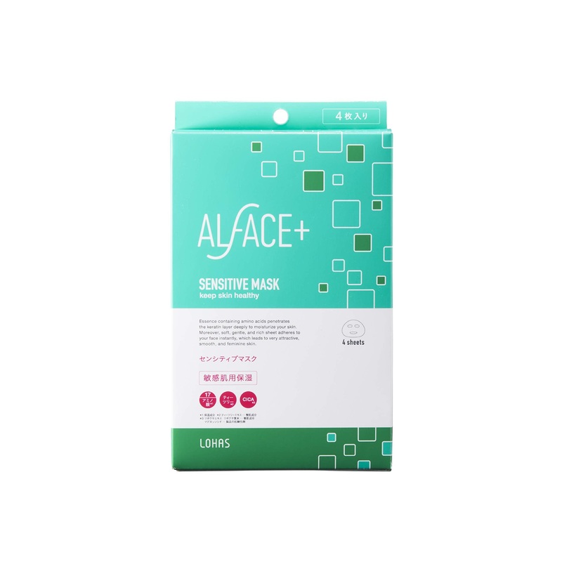 Alface Sensitive Mask – 4 Sheet Pack for Gentle Skincare