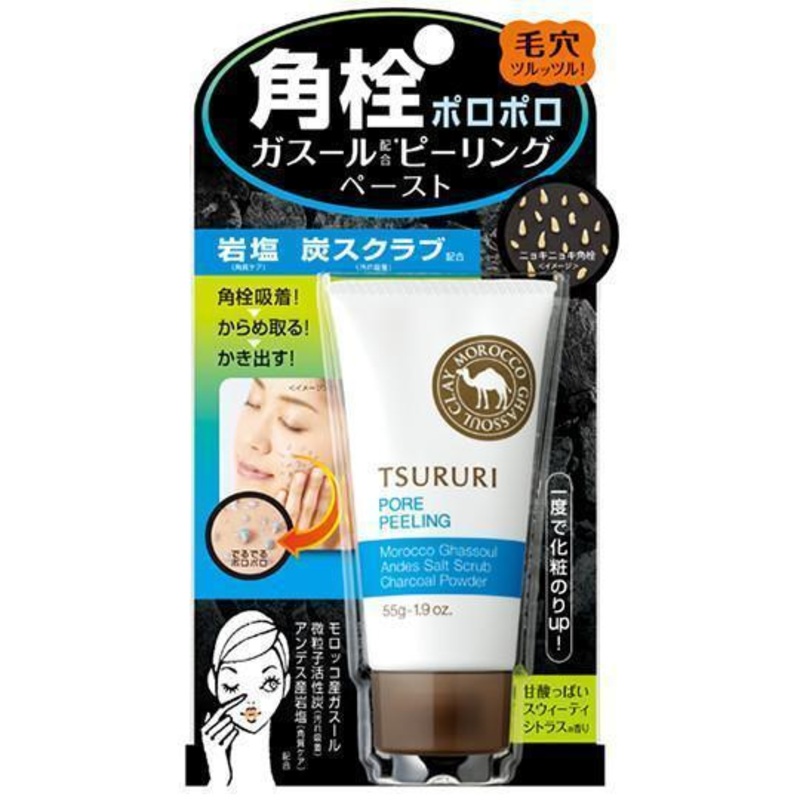 Bcl Tsururi Pore Peeling Ghassoul Paste Scrub 55g Deep Cleansing Product