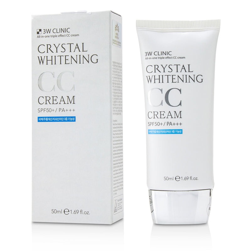3W Clinic Crystal Whitening CC Cream SPF 50+/PA+++ – #01 Glitter Beige  50ml/1.69oz