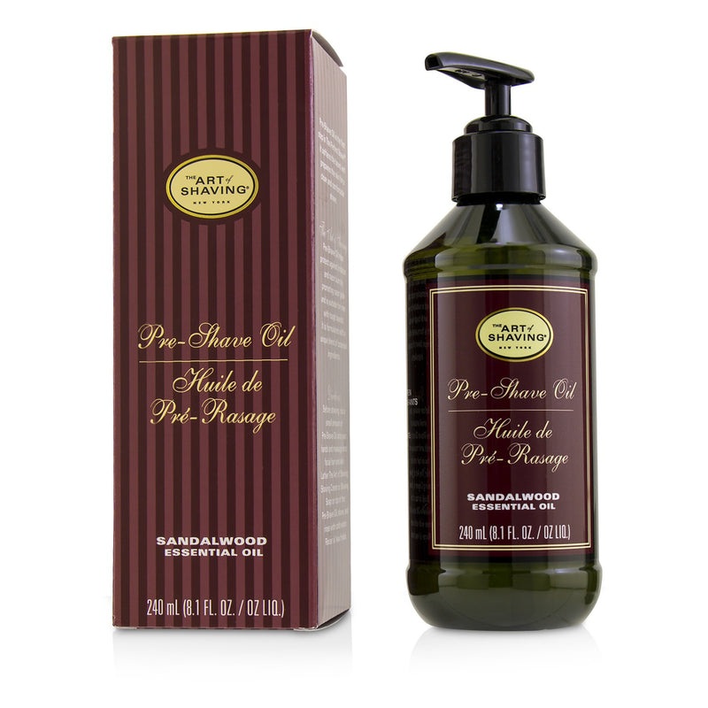 The Art Of Shaving Pre-Shave Oil – Sandalwood Essential Oil (With Pump)  240ml/8.1oz