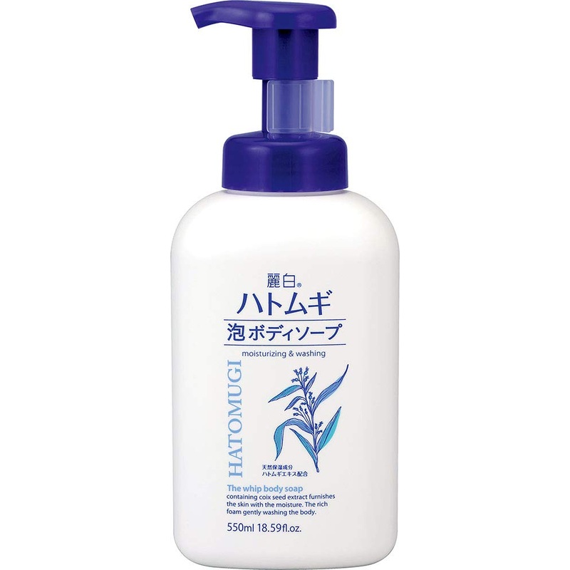 Beautiful White Reihaku Job’s Tears Foam Body Soap 550Ml – Nourishing & Gentle