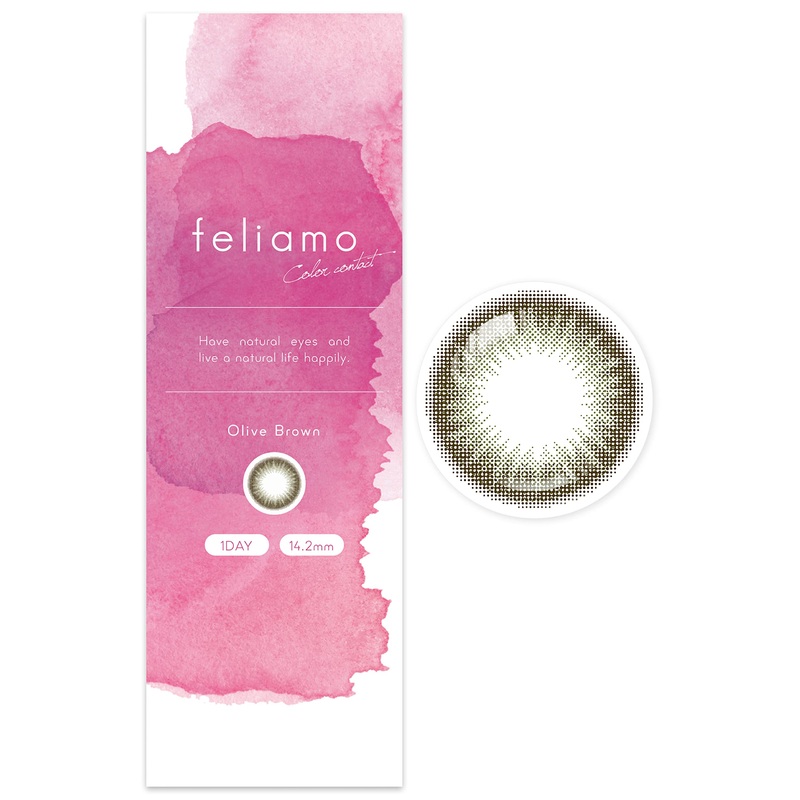 We Rejoice Japan Color Contacts Feliamo Mai Shiraishi One Day 10 Pieces Olive Brown -5.50 Degree