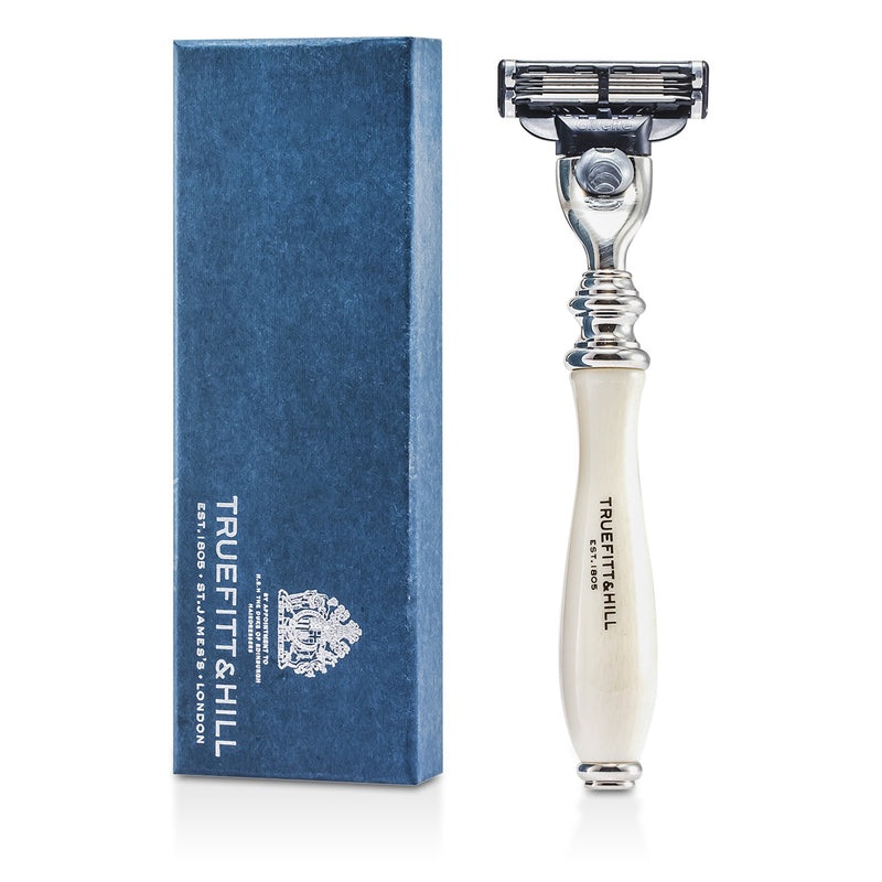 Truefitt & Hill Wellington Mach III Chrome Razor – Ivory  1pc
