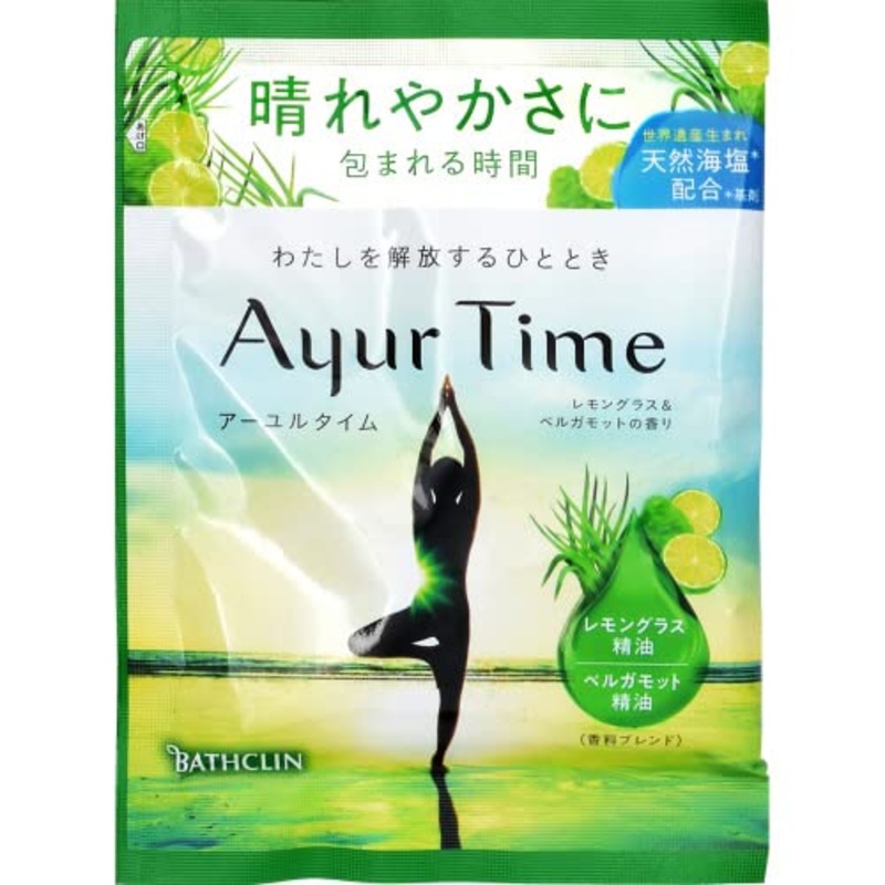 Bathclin Ayurtime Lemongrass Bergamot Scent Bath Sachets