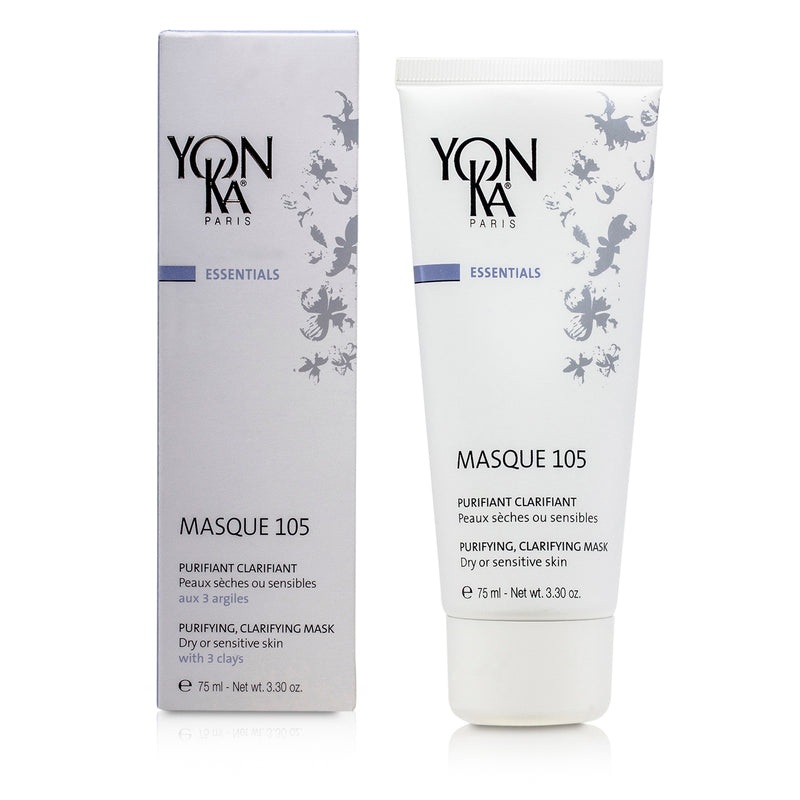Yonka Essentials Masque 105 – Purifying Clarifying Mask (Dry Or Sensitive Skin)  75ml/3.3oz