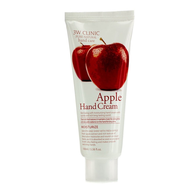 3W Clinic Hand Cream – Apple  100ml/3.38oz