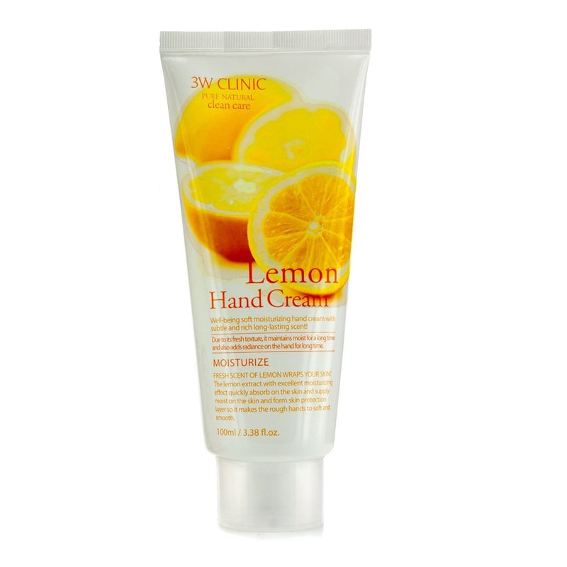 3W Clinic Hand Cream – Lemon  100ml/3.38oz