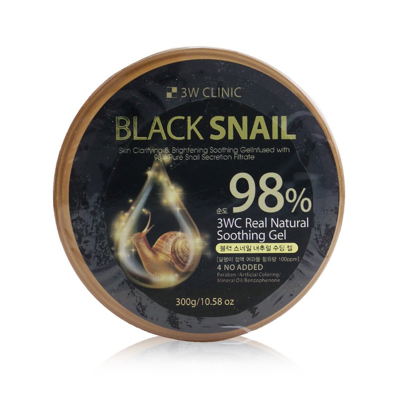 3W Clinic 98% Black Snail Natural Soothing Gel  300g/10.58oz