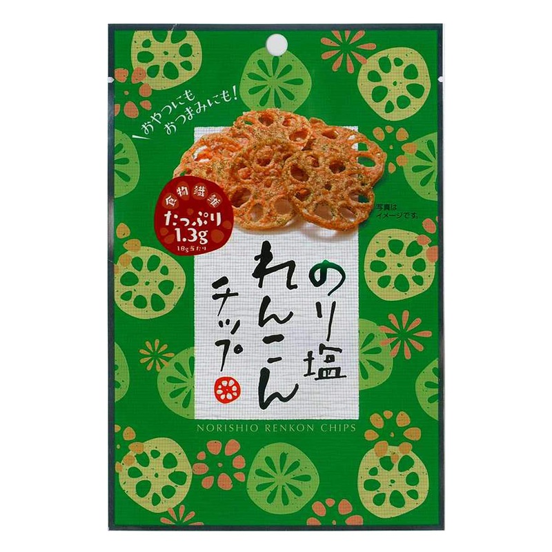 A Lot Of People Sokan Nori Renkon Japanese Seaweed Lotus Root Chips 18G
