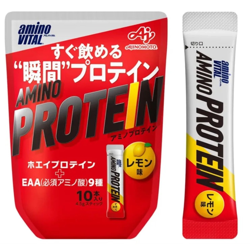 Aminovital Amino Protein Lemon Flavor 10-Pack High-Quality Supplement