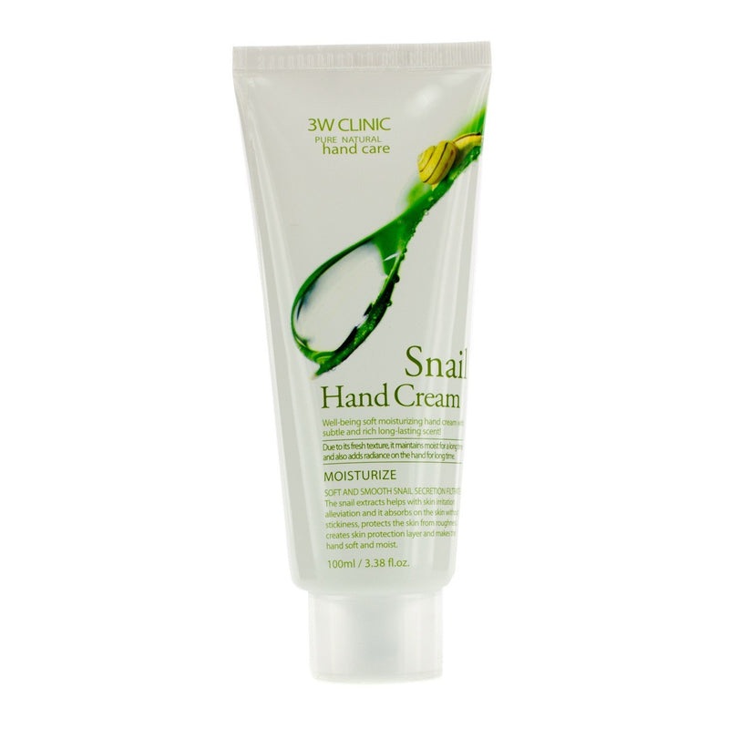 3W Clinic Hand Cream – Snail  100ml/3.38oz