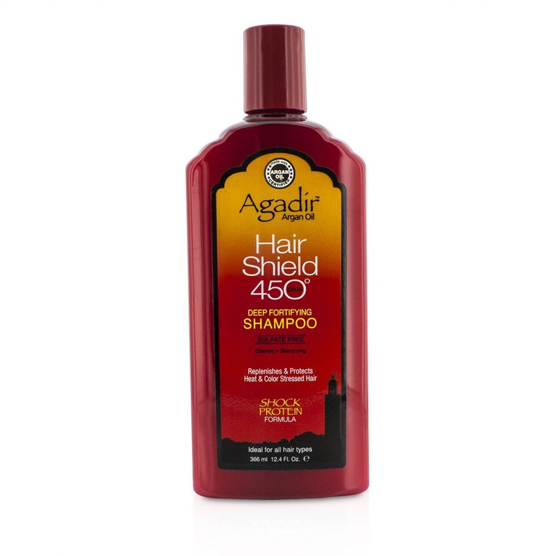 Agadir Argan Oil Hair Shield 450 Plus Deep Fortifying Shampoo – Sulfate Free (For All Hair Types)  366ml/12.4oz