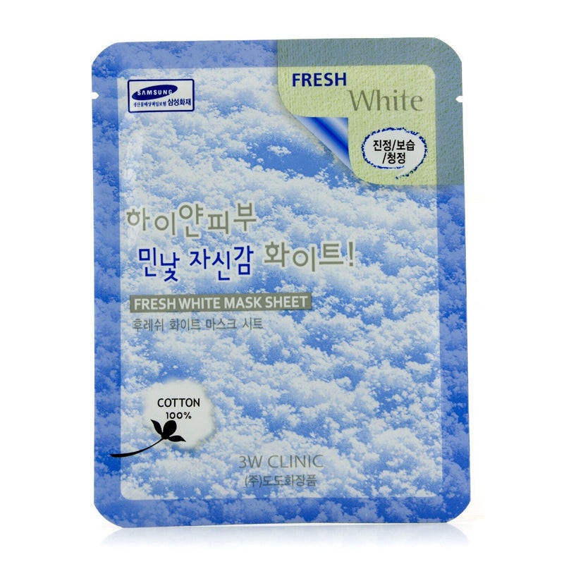 3W Clinic Mask Sheet – Fresh White  10pcs
