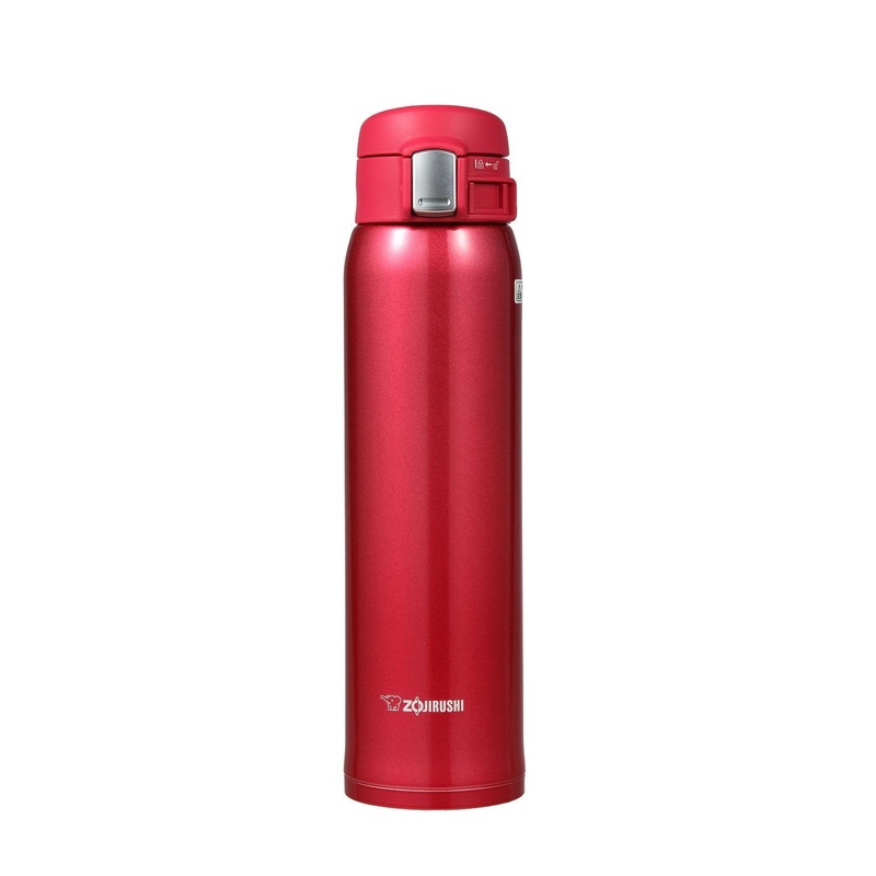 Zojirushi Stainless Steel Water Bottle 600ml Lightweight Direct Drinking Clear Red Mug SM-SA60-RW