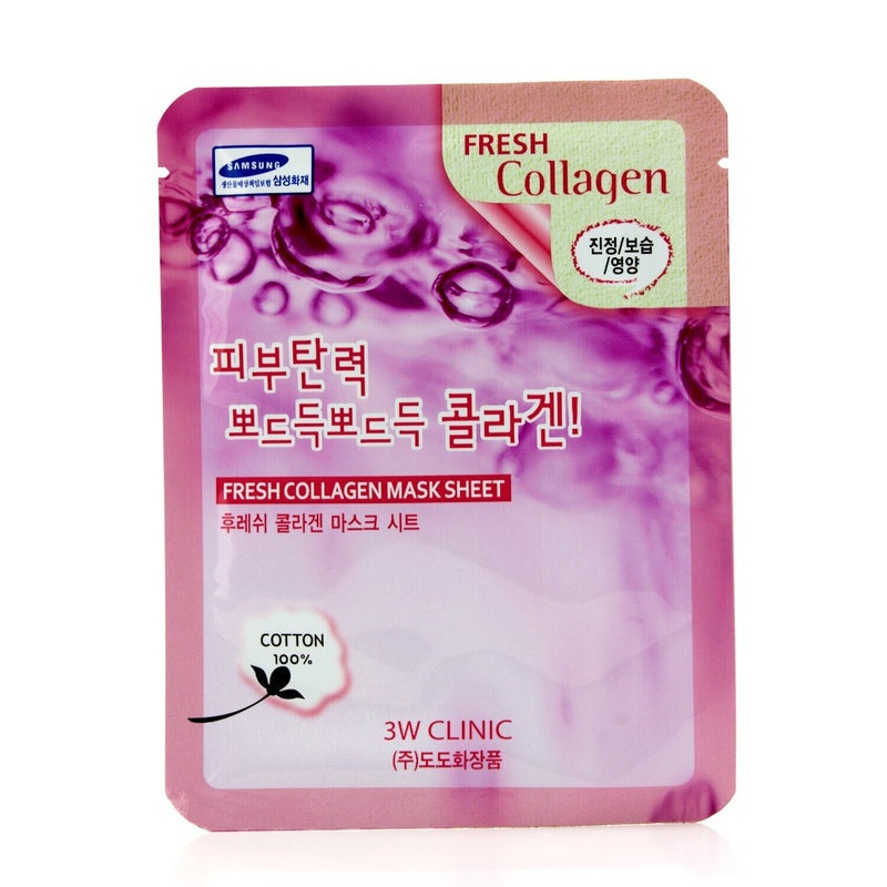 3W Clinic Mask Sheet – Fresh Collagen  10pcs