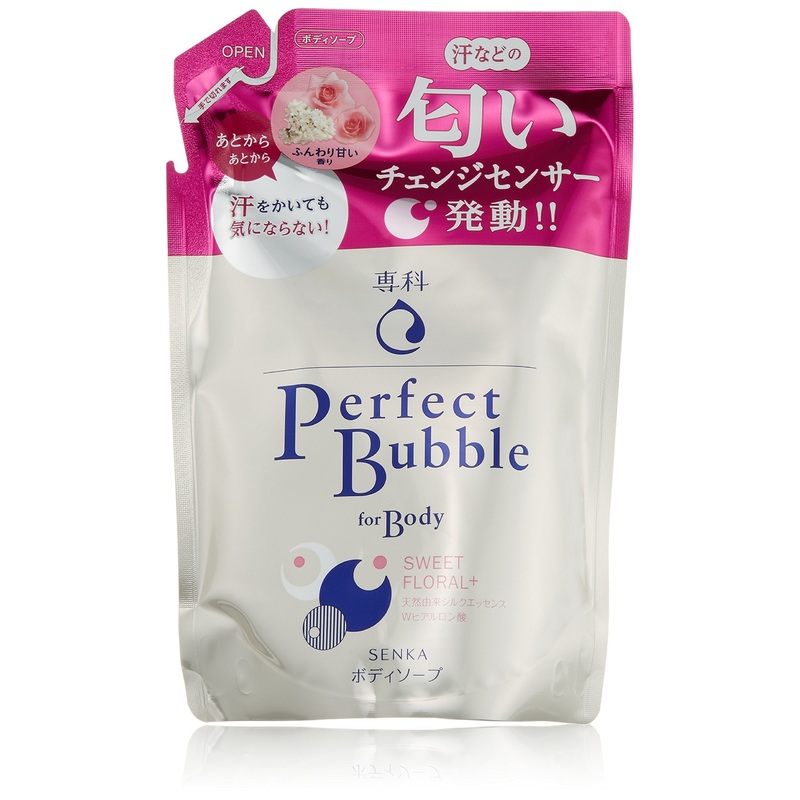 Specialty Senka Perfect Bubble for Body Sweet Floral Refill 350Ml Body Wash