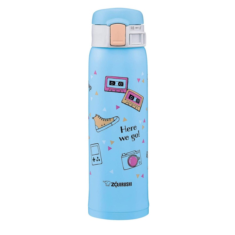 Zojirushi Stainless Steel Water Bottle 0.48L Sketch Blue Direct Drinking Mug – SM-SG48-AZ